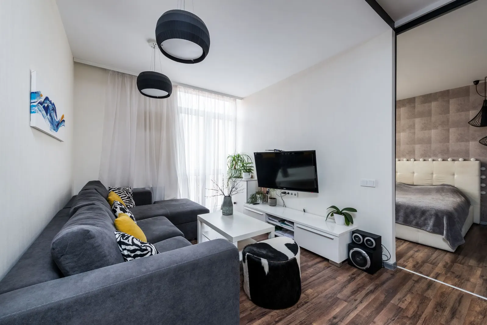 Studio à venda e para locação em Vila Angelina, São Paulo — Sala de estar